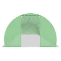 Gecheer Gewächshaus Tunnelgewächshaus Gartenhaus Garten Treibhaus Pflanzenhaus Tomatenhaus Frühbeet 45 m² 15x3x2 m - Thumbnail 5