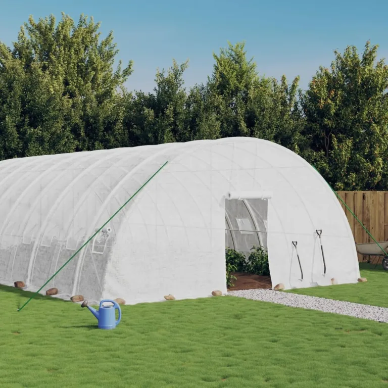 Rantry Haus Gewächshaus mit Rahmen aus grünem Aiaio 48 m² 8 x 6 x 2,85 m, Gewächshaus für den Garten, Gewächshaus für den Garten, Gewächshaus für Pflanzen, Haus, Möbel – Bild 9