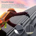 Mondeer 14er-Set Metall Trapezblech, Wellblechplatten für Dach, Dachbleche Trapezblech, Verzinkter Stahl für den Bau von Garagen, Gewächshä usern, Zwingern, 7m², 110 * 46cm, Dunkelgrau - Thumbnail 3