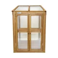 Gewächshaus - Frühbeet aus Holz - Greenhouse - Treibhaus - Frühbeetkasten mit Doppeltür - Pflanzenhaus - Aufzuchtschrank Fichtenholz Kiefernholz mit PC-Platten (Braun mit Einzeltür) - Thumbnail 3