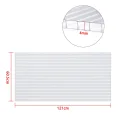 Polycarbonatplatten Doppelstegplatten 4mm, 14pcs Dachplatten 10,25 m² Hohlkammerplatten UV-beständig für Gewächshaus Garten Treibhaus, Transparent - Thumbnail 2