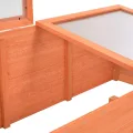 Gewächshaus, Wintergarten Bausatz, Tomatenhaus, Treibhaus, Garten, Greenhouse, Gartengewächshäuser, Anlehngewächshaus, Holz 100x50x34 cm - Thumbnail 8