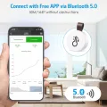 Brifit Mini Thermometer Hygrometer, Bluetooth Thermometer Hygrometer mit APP & Datenspeicherung, Digital Temperatur Feuchtigkeitssensor für Haus, Büro, Gewächshaus, Weinkeller, 2 Pack - Thumbnail 3