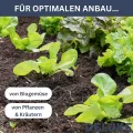 DELUKE® Hochbeet für Garten Oskar Grau | 160x40x77cm | Verzinkter Stahl | Wetterfest | Hochbeet Metall Gartenbeet Kräuterbeet Blumenbeet Beet hoch Frühbeet für Garten Gemüsebeet - Thumbnail 5