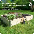 naturbelassene Hochbeete für Garten Palettenrahmen 120x80x20 cm Hochbeet Holz 3 Stück steckbar stapelbar faltbar für Pflanzen Blumen Kräuter Obst und Gemüse GD-0075 - Thumbnail 6