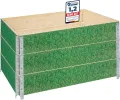 naturbelassene Hochbeete für Garten Palettenrahmen 120x80x20 cm Hochbeet Holz 3 Stück steckbar stapelbar faltbar für Pflanzen Blumen Kräuter Obst und Gemüse GD-0075 - Thumbnail 8