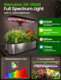 LETPOT LPH-SE WiFi Hydroponisches Anzuchtsystem, 12 Hülsen Smart Herb Garden Kit für Innenräume, Indoor Garten mit 24W LED Wachstumslicht, 5,5L Wassertank, Pumpsystem, automatischer Timer - Thumbnail 6