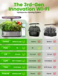 LETPOT LPH-SE WiFi Hydroponisches Anzuchtsystem, 12 Hülsen Smart Herb Garden Kit für Innenräume, Indoor Garten mit 24W LED Wachstumslicht, 5,5L Wassertank, Pumpsystem, automatischer Timer - Thumbnail 2