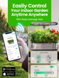 LETPOT LPH-SE WiFi Hydroponisches Anzuchtsystem, 12 Hülsen Smart Herb Garden Kit für Innenräume, Indoor Garten mit 24W LED Wachstumslicht, 5,5L Wassertank, Pumpsystem, automatischer Timer - Thumbnail 3