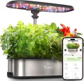 LETPOT LPH-SE WiFi Hydroponisches Anzuchtsystem, 12 Hülsen Smart Herb Garden Kit für Innenräume, Indoor Garten mit 24W LED Wachstumslicht, 5,5L Wassertank, Pumpsystem, automatischer Timer - Thumbnail 1
