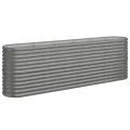 vidaXL Hochbeet, Wetterfestes Hochbeet für Garten Balkon Terrasse, Kräuterhochbeet zum Selber Bauen, Pflanzkasten aus Metall, Verzinkter Stahl Braun - Thumbnail 8