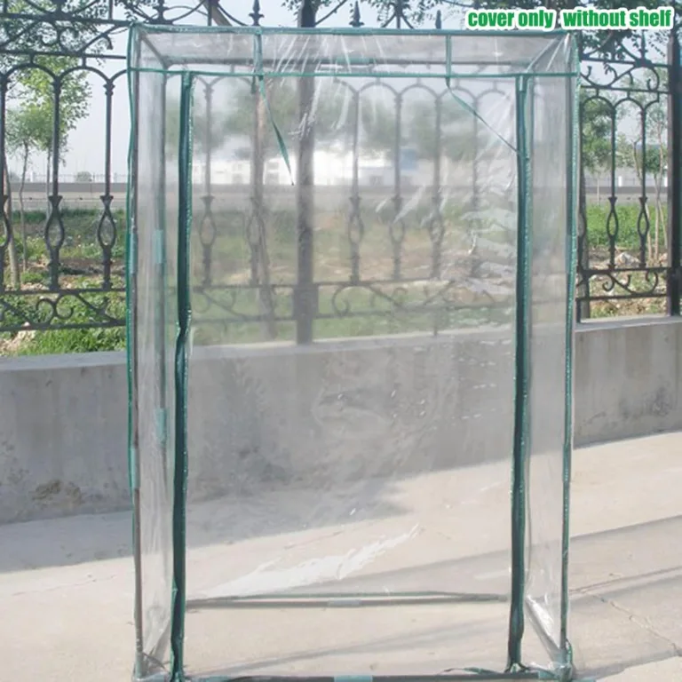 Gewächshaus Für Tomaten Foliengewächshaus Tomatengewächshaus, Garten, Balkon, Foliengewächshaus Tomaten Gewächshaus Klein 150 X 100 X 50 cm HxBxT,PVC-Folie, Transparent(ohne Regal) – Bild 2