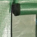 Gewächshaus mit Stahlrahmen 0,5 m² 1×0,5×1,9 m, Frühbeet, Tomatenhaus, Treibhaus, Greenhouse, Garten Zubehör - Thumbnail 3