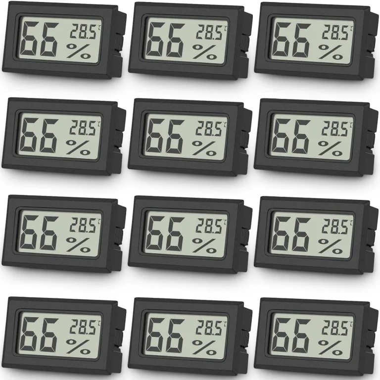 6er Set Vaikby Digital Indoor Thermometer Hygrometer, LCD Room Hygrometer Innen, Temperature Humidity Meter Luftfeuchtigkeitsmesser for Home Office Greenhouse – Bild 7