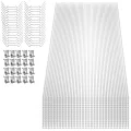4mm Klar Stegplatten Set 14x Polycarbonat Hohlkammerstegplatten Total 10,25m² UV-beständigem Gewächshausplatten Schneidbar Doppelstegplatten für den Bau von Carports, Gewächshäuse - Thumbnail 1