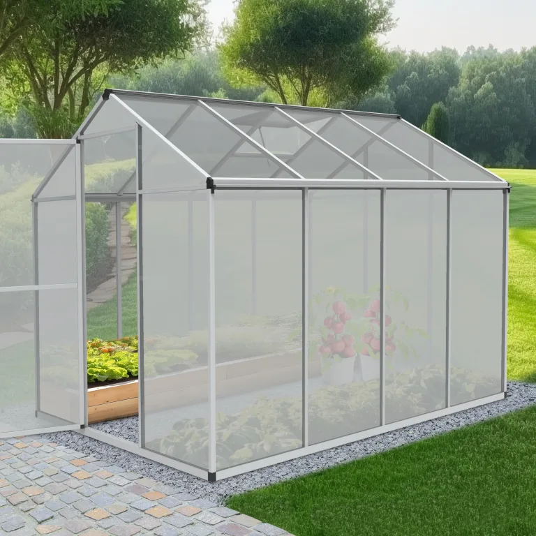 ONBEST stabiles Aluminium Gewächshaus mit Dachfenster – Garten Frühbeet ideal für die Anzucht von Tomaten Blumen – vielseitig nutzbar als Treibhaus, Tomatengewächshaus Pflanzenhaus (XXL) – Bild 10