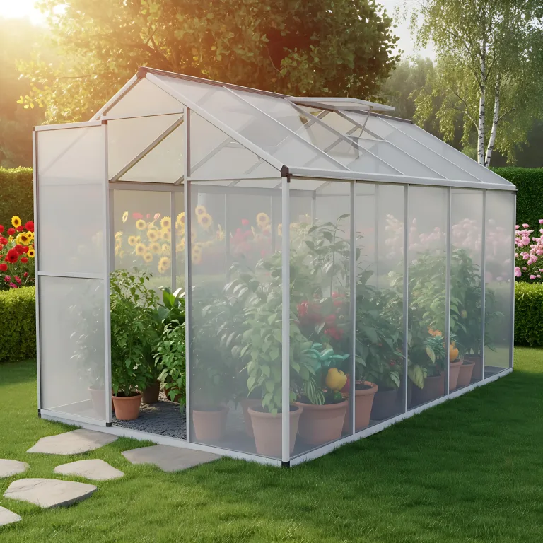 ONBEST stabiles Aluminium Gewächshaus mit Dachfenster – Garten Frühbeet ideal für die Anzucht von Tomaten Blumen – vielseitig nutzbar als Treibhaus, Tomatengewächshaus Pflanzenhaus (XXL) – Bild 1