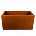 Köhko® Designer Bodenplatte für Pflanzrahmen aus Cortenstahl als Bausatz QUADER 80x40cm - Thumbnail 5