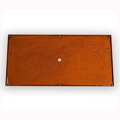 Köhko® Designer Bodenplatte für Pflanzrahmen aus Cortenstahl als Bausatz QUADER 150x50cm – Bild 6
