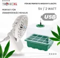 2 Stück Mini USB Ventilator Grow mit Clip Klipp Klemme Klemmventilator I Clipventilator für Zimmergewächshaus Gewächshaus klein Growbox - Thumbnail 5