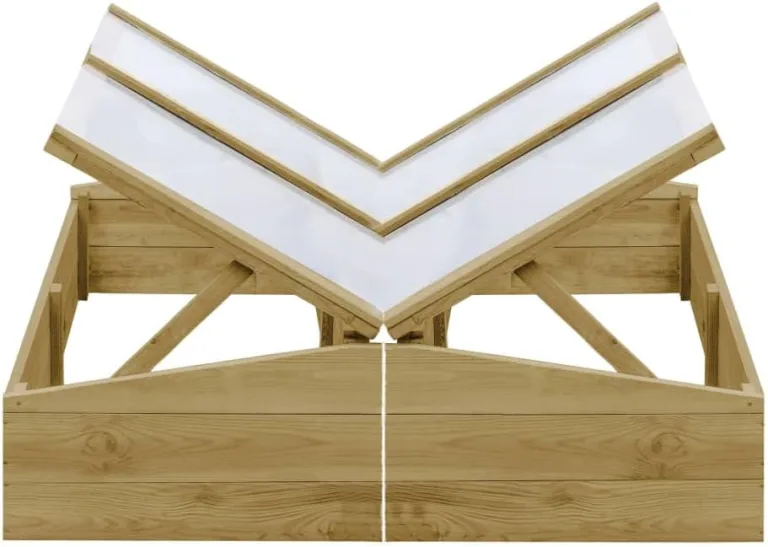 Gewächshäuser 2 STK. Imprägniertes Kiefernholz 100x50x35 cm Gewächshaus Klein, Tomatenhaus, Treibhaus, Greenhouse – Bild 2