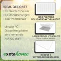 10x Gewächshausplatten 6mm I Polycarbonat Hohlkammerplatten für Gewächshäuser I PC Doppelstegplatten UV-beständig & bruchsicher I für Garten, Frühbeet uvm I 60,5cm x 150cm I Transparent - Thumbnail 4