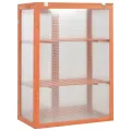 Homgoday Holz-Gewächshaus-Schrank 75x47x109 cm mit 2 Regalen & 2 Türen, für Pflanzen, Blumen & Kräuter, wasserdicht Model170646 - Thumbnail 7