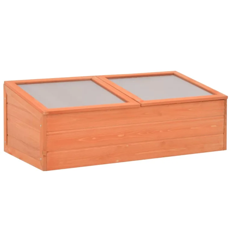 Homgoday Holz Gewächshaus 180x57x62 cm mit PC-Platten, für Kräuter und Setzlinge schützen Model170648 – Bild 7