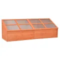Homgoday Holz Gewächshaus 180x57x62 cm mit PC-Platten, für Kräuter und Setzlinge schützen Model170648 - Thumbnail 1
