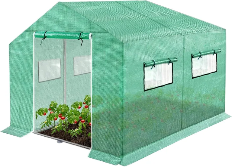 Gewächshaus Foliengewächshaus 3x2x2m Gartengewächshäuser mit Fernster und Tür Treibhaus Tomatengewächshaus Tomatenhaus für Garten Pflanze, Grün – Bild 1