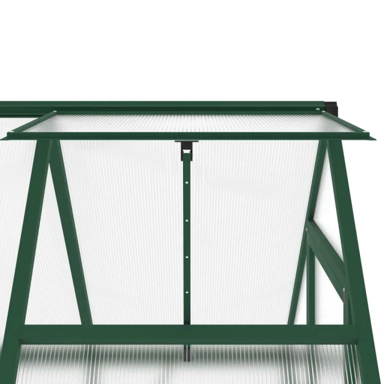 Rantry Gewächshaus-Rahmen mit grünem Sockel, 169 x 114 x 202 cm, aus Aluminium, Dekoration für Möbel, für Innen- und Außenbereiche, für Wohnzimmer und Büro – Bild 9