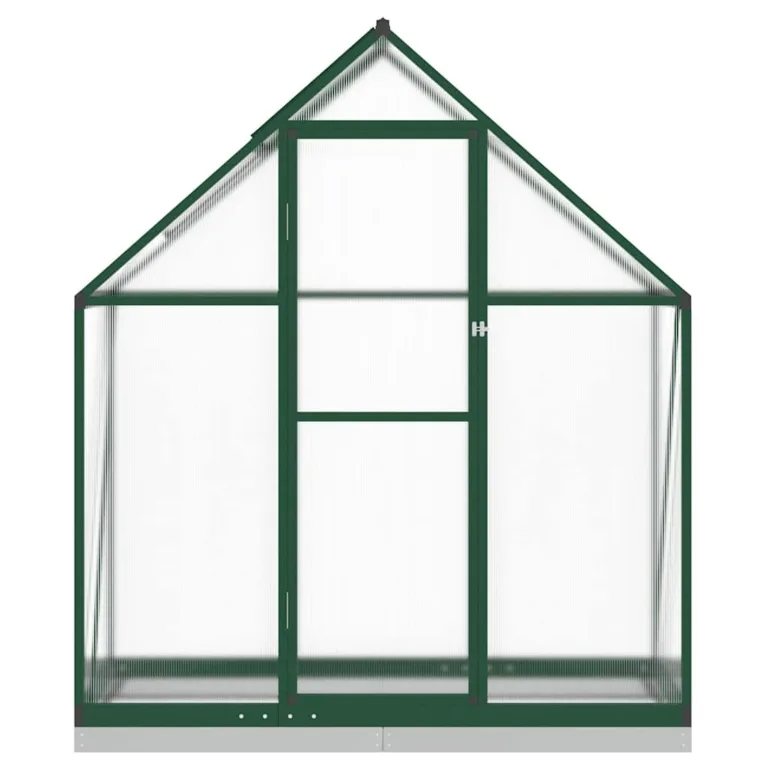 Rantry Gewächshaus-Rahmen mit grünem Sockel, 169 x 58 x 202 cm, aus Aluminium, Dekoration für Möbel, für Innen- und Außenbereiche, für Wohnzimmer und Büro – Bild 3