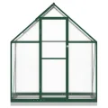 Rantry Gewächshaus-Rahmen mit grünem Sockel, 169 x 58 x 202 cm, aus Aluminium, Dekoration für Möbel, für Innen- und Außenbereiche, für Wohnzimmer und Büro - Thumbnail 3