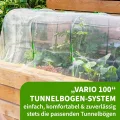 TTL GARDEN Vario 100 6xTunnelbogen System - 6er Set Folientunnel Bögen H 106 x B 108 cm zur Beetabdeckung - 4 mögliche Größen - rostfreie Stahl Tunnelbögen kunststoffbeschichtet + 30 Halteclips - Thumbnail 5
