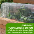 TTL GARDEN Vario 80 12xTunnelbogen System - 12er Set Folientunnel Bögen B 80 x H 100 cm zur Beetabdeckung - 4 mögliche Größen - rostfreie Stahl Tunnelbögen kunststoffbeschichtet - mit 60 Halteclips - Thumbnail 5