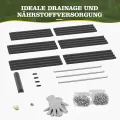 Amopatio Hochbeet Metall 2er-Set, Pflanzbeet Hochbeete für Garten, 180x90x60 cm, Hochbeete-kit 970 L für Gemüse Blumen Sukkulenten Kräuter, Blumenbeet & Pflanzentrog, Verzinkter Stahl, Schwarz - Thumbnail 11