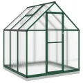 Rantry Gewächshaus für den Garten, Gestell Gewächshaus mit grünem Boden 169 x 169 x 202 cm aus Aluminium, Gewächshaus für den Garten, Gewächshaus für Pflanzen - Thumbnail 2