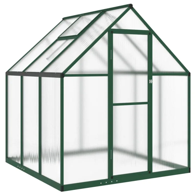 Rantry Gewächshaus für den Garten, Gestell Gewächshaus mit grünem Boden 169 x 169 x 195 cm aus Aluminium, Gewächshaus für den Garten, Gewächshaus für Pflanzen – Bild 2
