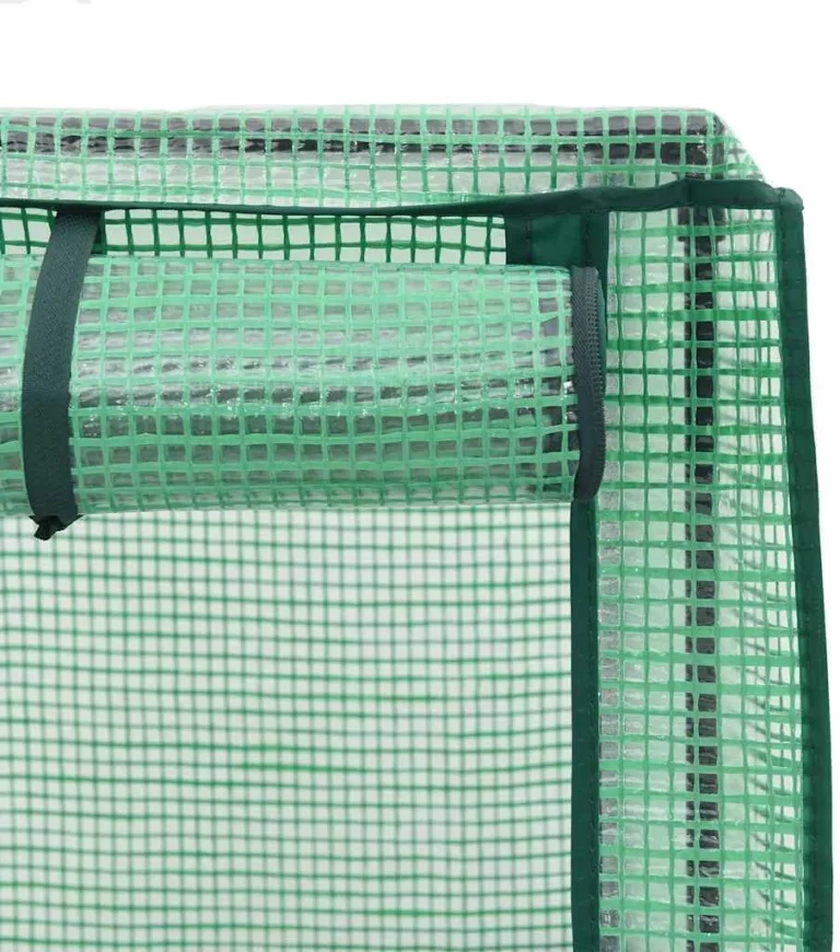 vidaXL Hochbeet, Pflanzkasten mit Gewächshaus-Aufsatz, Frühbeet für Balkon Garten Terrasse, Gemüsebeet Blumenbeet Pflanzbeet, Rattan-Optik – Bild 6