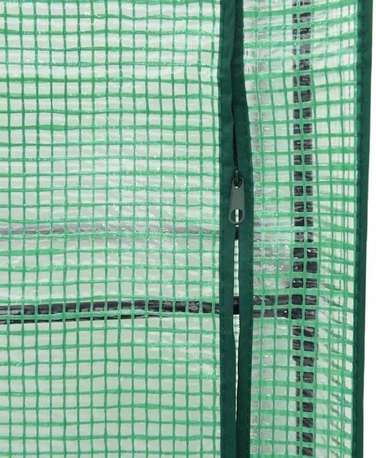 vidaXL Hochbeet, Pflanzkasten mit Gewächshaus-Aufsatz, Frühbeet für Balkon Garten Terrasse, Gemüsebeet Blumenbeet Pflanzbeet, Rattan-Optik – Bild 7