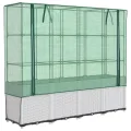vidaXL Hochbeet mit Gewächshausabdeckung Rattanoptik 160x40x153 cm - Thumbnail 8