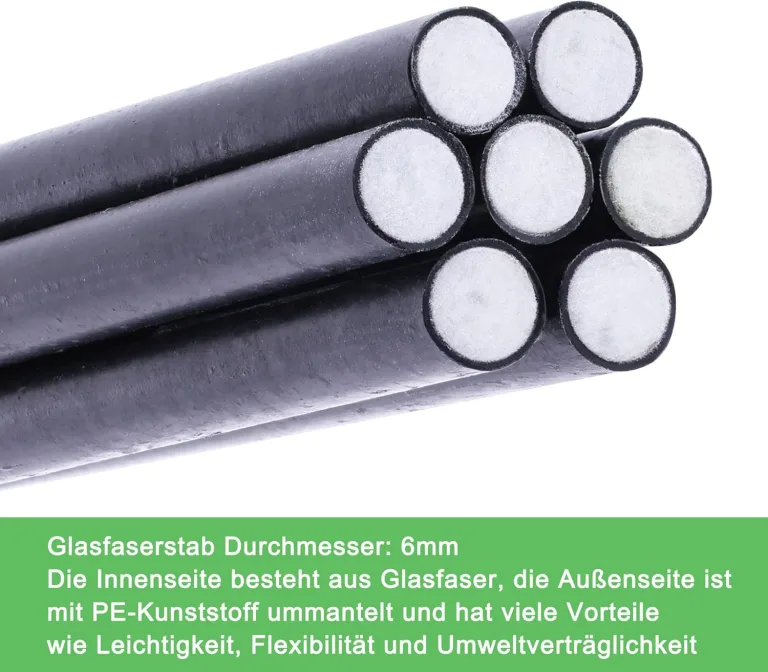 Pflanztunnel Bögen, 50 PCS Tunnelbögen Hochbeet, Gewächshausbogen mit 6mm Kunststoff umwickelt, DIY Gewächshausreifen Frühbeet Tunnel. – Bild 4