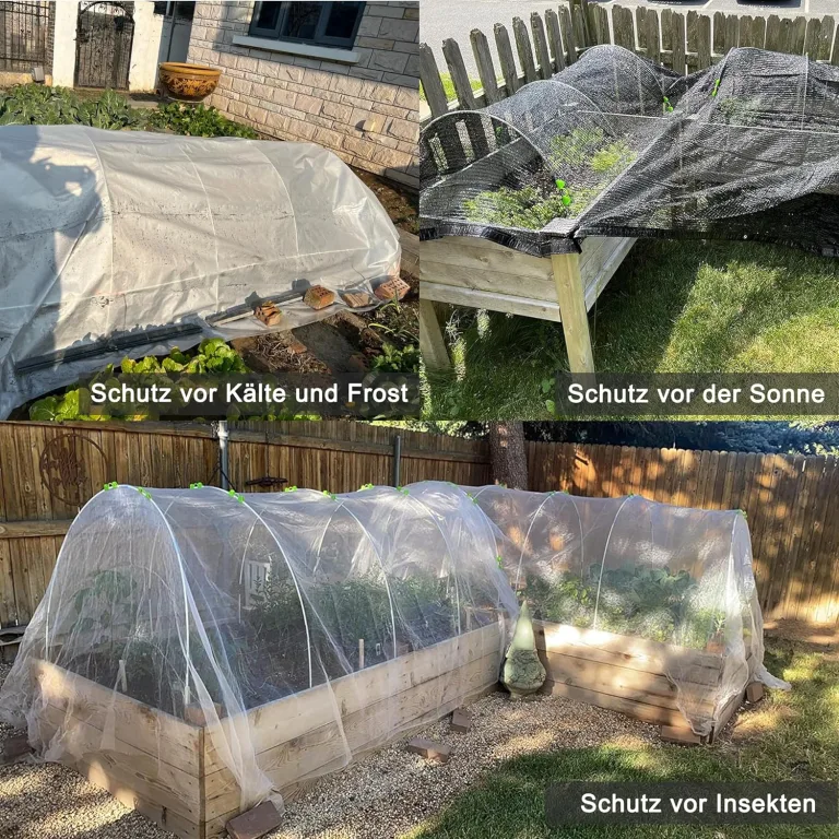 Pflanztunnel Bögen, 50 PCS Tunnelbögen Hochbeet, Gewächshausbogen mit 6mm Kunststoff umwickelt, DIY Gewächshausreifen Frühbeet Tunnel. – Bild 5