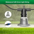 SANSI Pflanzenlampe LED Vollspektrum für Zimmerpflanzen, IP54 Wasserdichte Pflanzenleuchte Lichterkette mit 6 Stücke E27 12W Wachstumslampe Birnen für Gewächshaus, Sämling, Blumen, Gemüse (6,7 Meter) - Thumbnail 5
