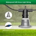 SANSI Pflanzenlampe LED Vollspektrum für Zimmerpflanzen, IP54 Wasserdichte Pflanzenleuchte Lichterkette mit 6 Stücke E27 12W Wachstumslampe Birnen für Gewächshaus, Sämling, Blumen, Gemüse (6,7 Meter) - Thumbnail 10