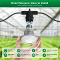 SANSI Pflanzenlampe LED Vollspektrum für Zimmerpflanzen, IP54 Wasserdichte Pflanzenleuchte Lichterkette mit 6 Stücke E27 12W Wachstumslampe Birnen für Gewächshaus, Sämling, Blumen, Gemüse (6,7 Meter) - Thumbnail 11