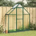 IKAYAA Gewächshaus Aluminium mit Fundament Gartenhaus Winterfest Gewächshaus Glas Glashaus Garten Tomatenhaus Frühbeet und Pflanzenhaus 224 x 169 x 202 cm Anthrazit und transparent - Thumbnail 10