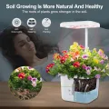Indoor-Garten Kleines intelligentes Boden-Gartenbau System mit 17-Watt-LED-Wachstumslampe, Automatischer Timer, Selbstbewässernder Pflanztopf, Geschenkideen für Mütter und Frauen(Ohne Samen & Erde) - Thumbnail 11