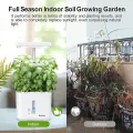 Indoor-Garten Kleines intelligentes Boden-Gartenbau System mit 17-Watt-LED-Wachstumslampe, Automatischer Timer, Selbstbewässernder Pflanztopf, Geschenkideen für Mütter und Frauen(Ohne Samen & Erde) - Thumbnail 10