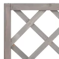 Garten-Spalier mit Blumenkasten Kräuterbeet Frühbeet für Garten Pflanzgefäß für Draußen Pflanztopf Blumenbeet Pflanzenbeet Gartenbeet Grau 70x30x135 cm Massives Tannenholz - Thumbnail 5
